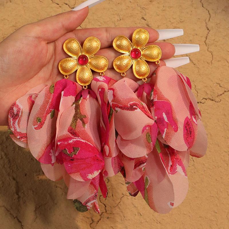 Blossom Cascade Earrings - Image 3