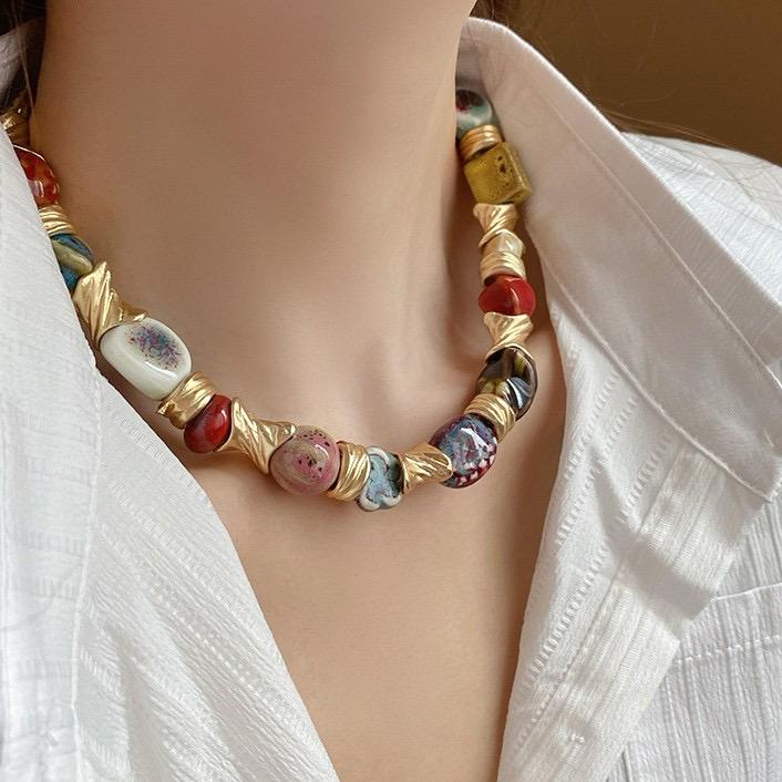 Bold & Baked Ceramic Neckpiece - Image 2