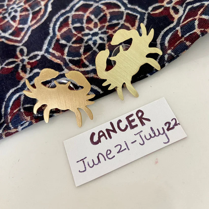 Brass Zodiac Sign Earring - Image 12