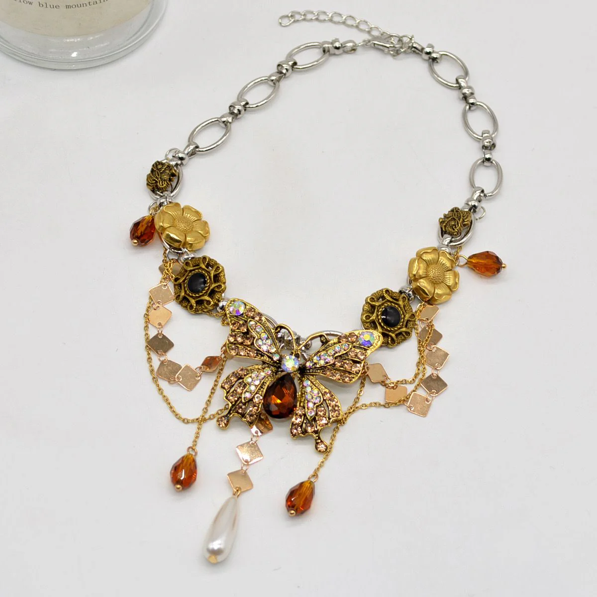Butterfly Statement Necklace - Image 5