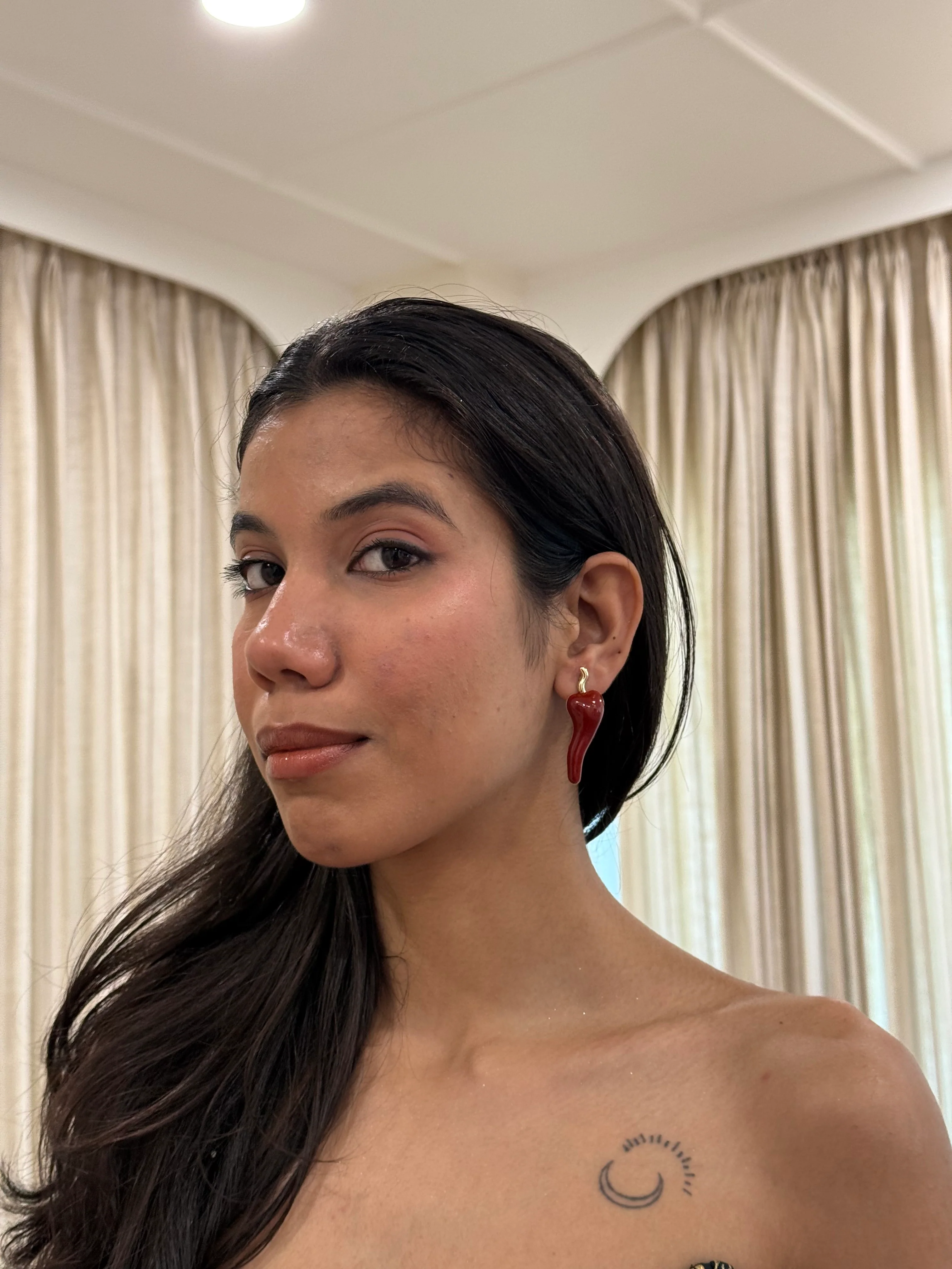 Chilly Hot Mirchi Enamel Studs - Image 13