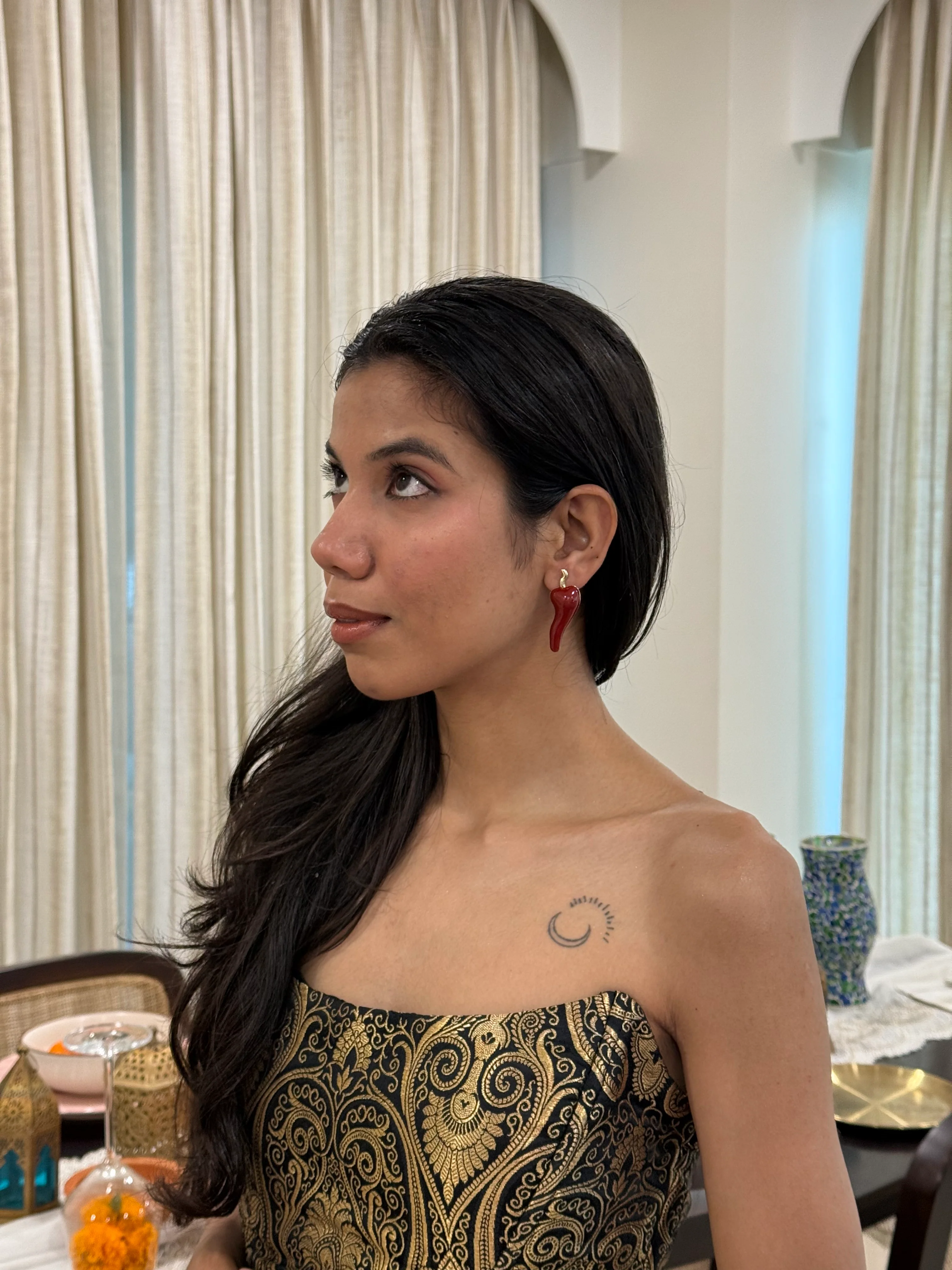 Chilly Hot Mirchi Enamel Studs - Image 8