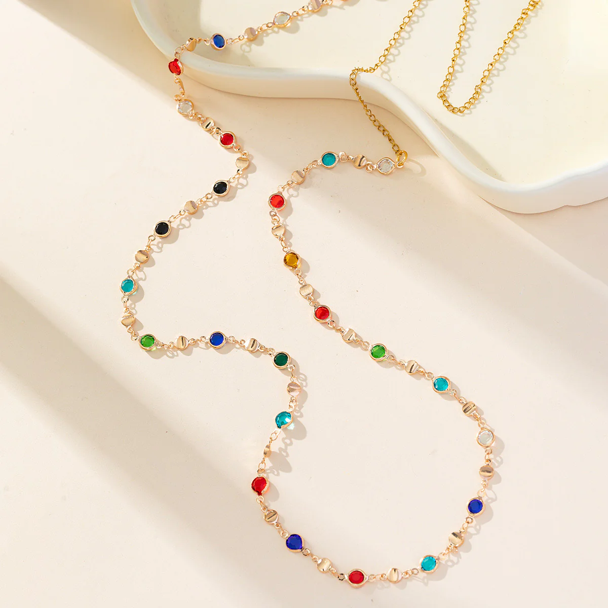 Coloured Glass Waist Chain - Image 3