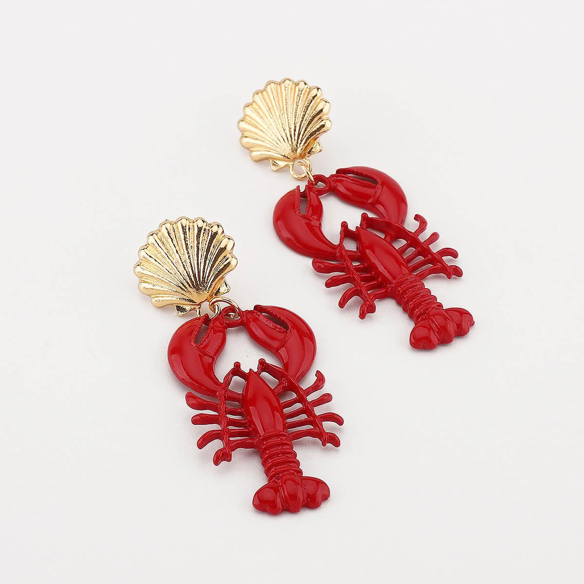 Crab Shell Alloy Earring - Image 4