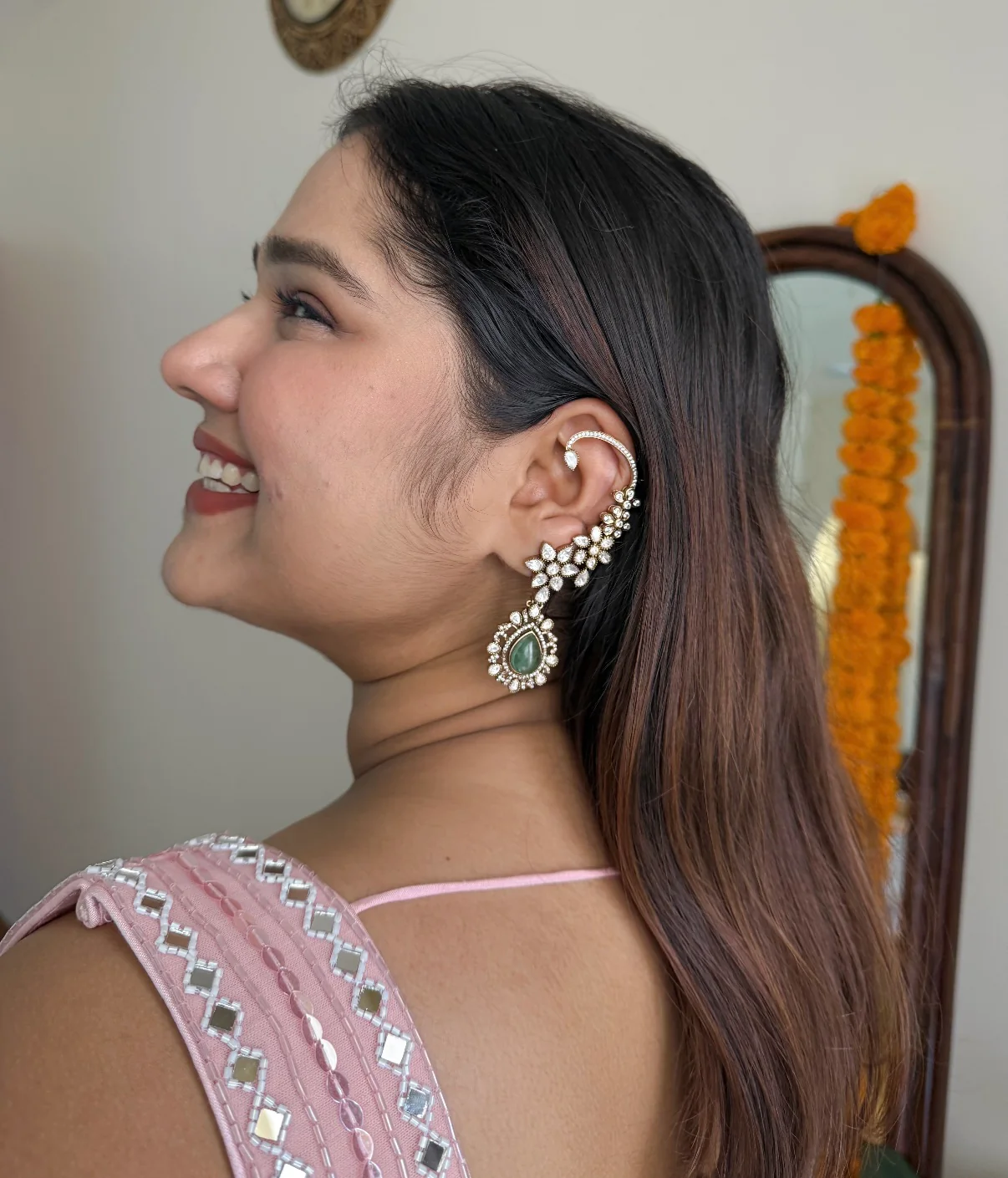 Devika Kundan Ear Cuff - Image 2