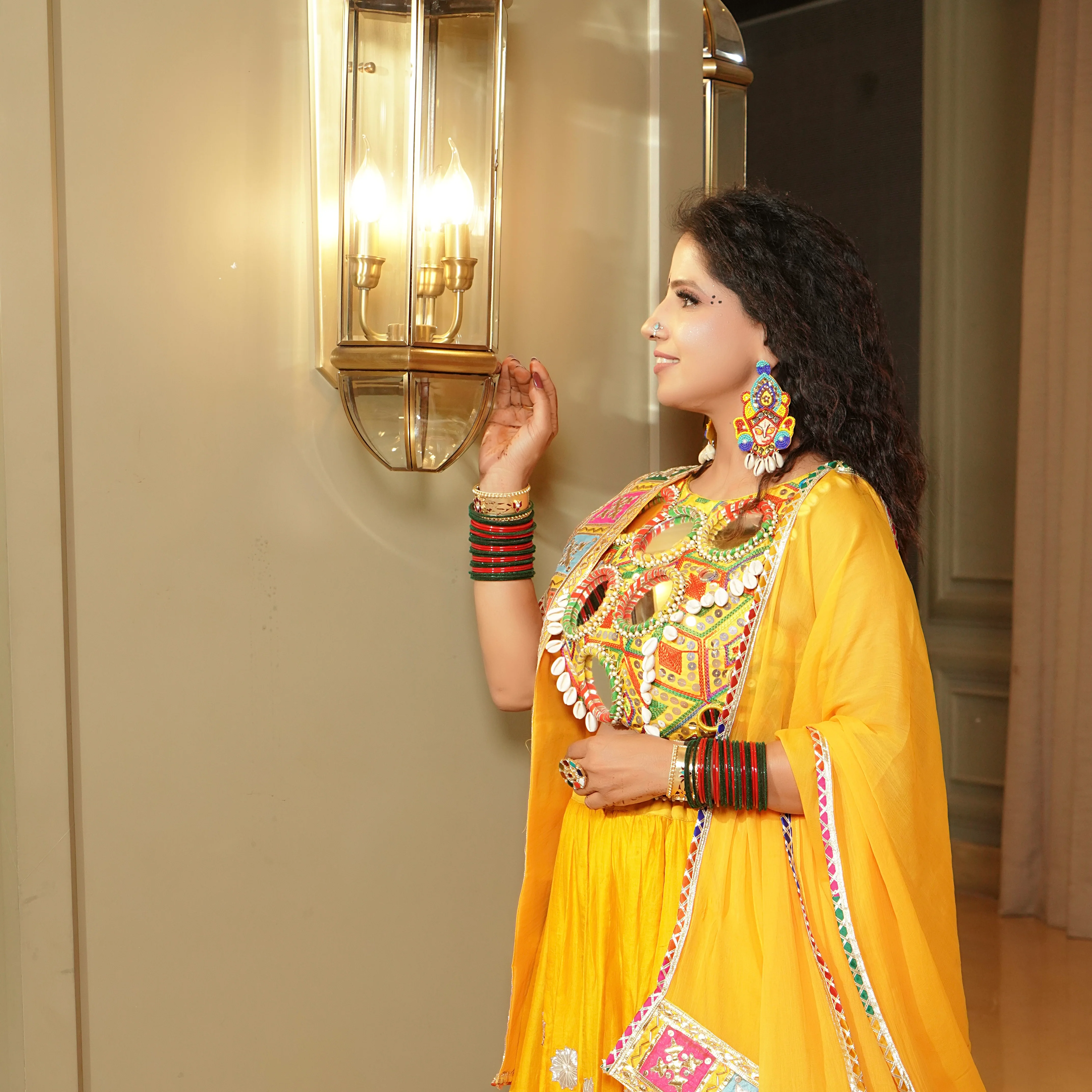 Durga Handmade Multicolour Beaded Earrings - Image 15