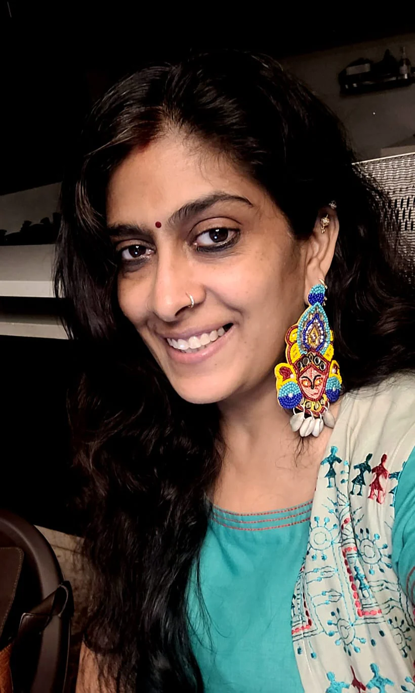 Durga Handmade Multicolour Beaded Earrings - Image 5