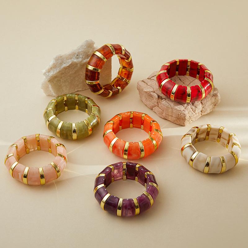 Gloss & Gold Resin Bracelets - Image 3