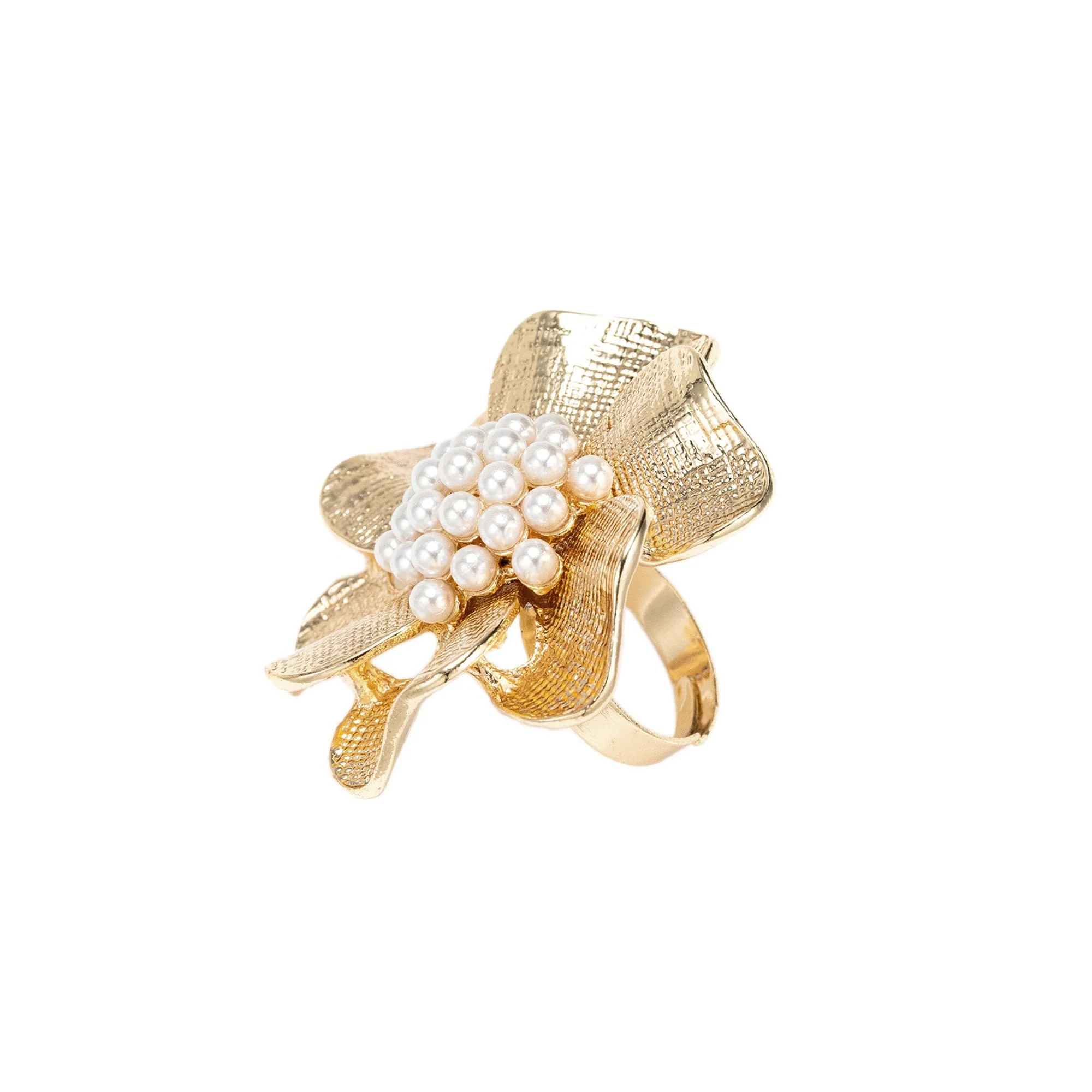 Golden Bloom Statement Ring - Image 5
