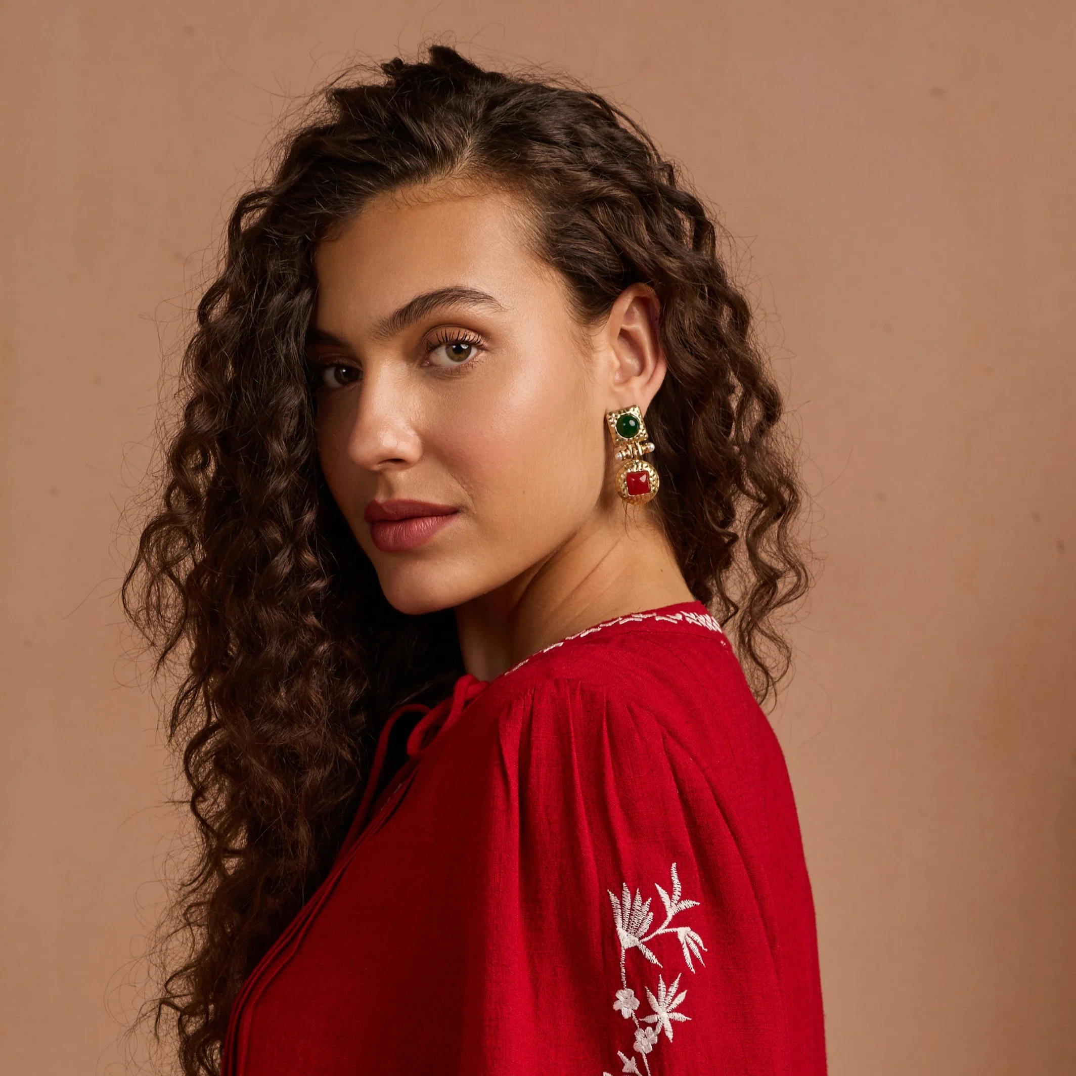 Golden Mirage 18K Gold Plated Earrings - Image 3