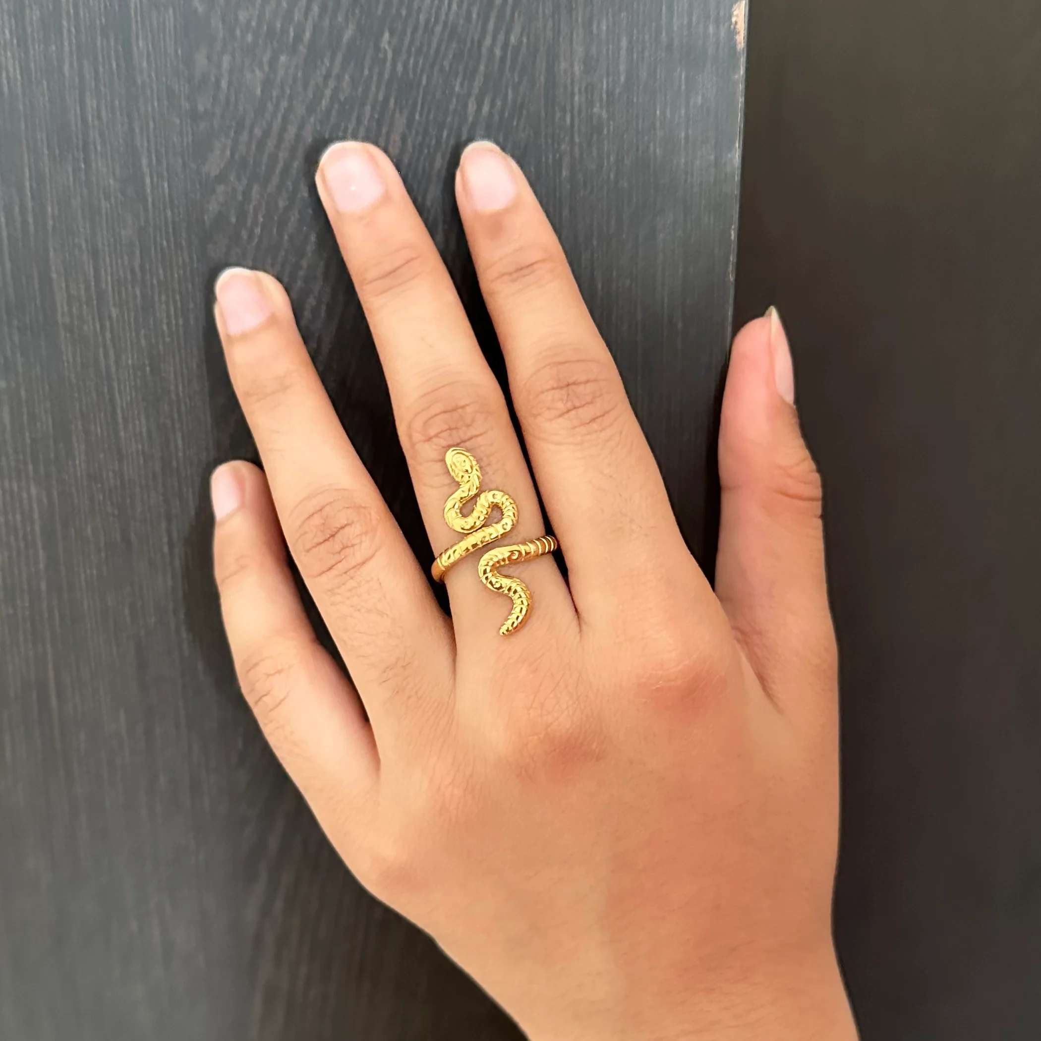 Serpent Gold Ring - Image 3