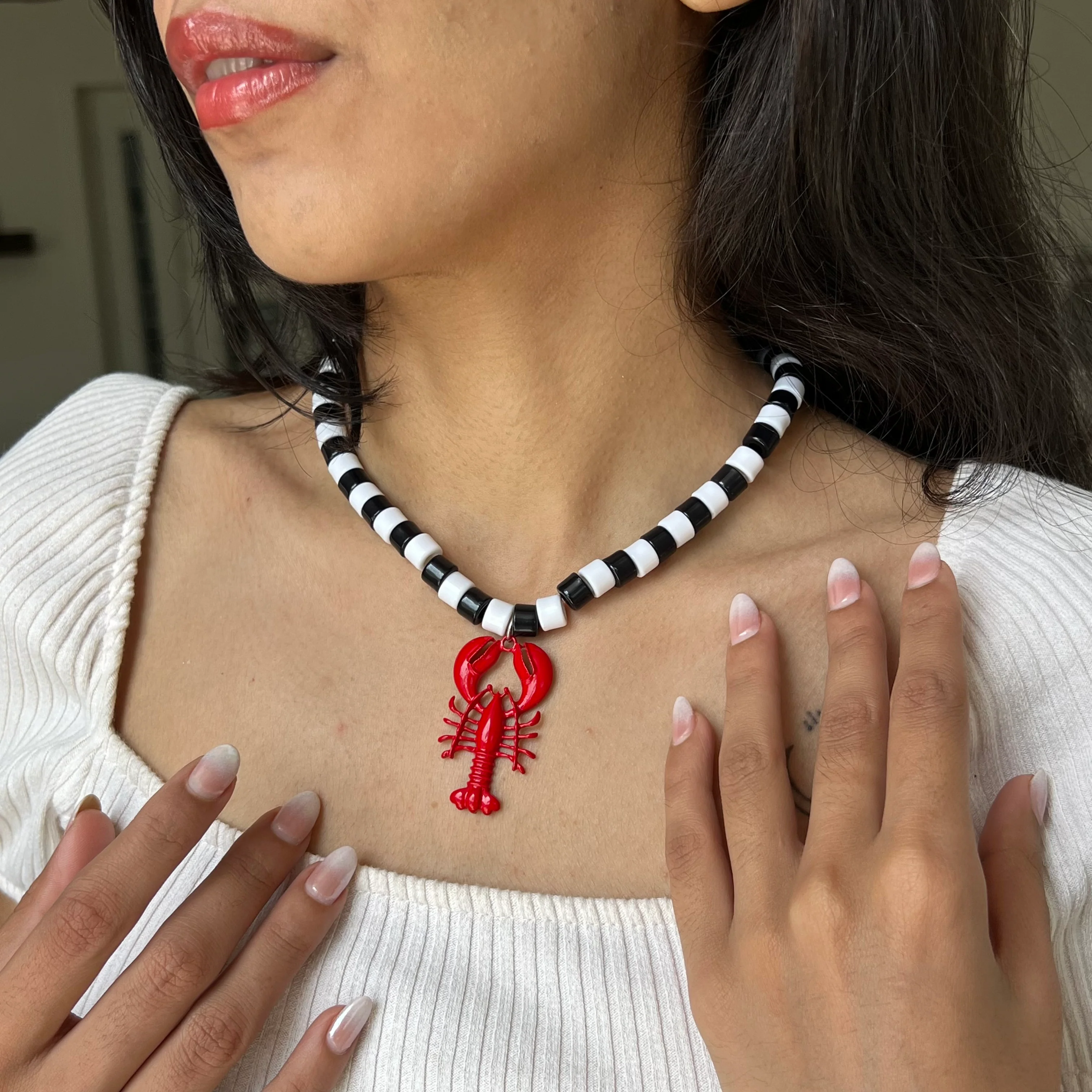 Lobster Pendant Necklace - Image 3