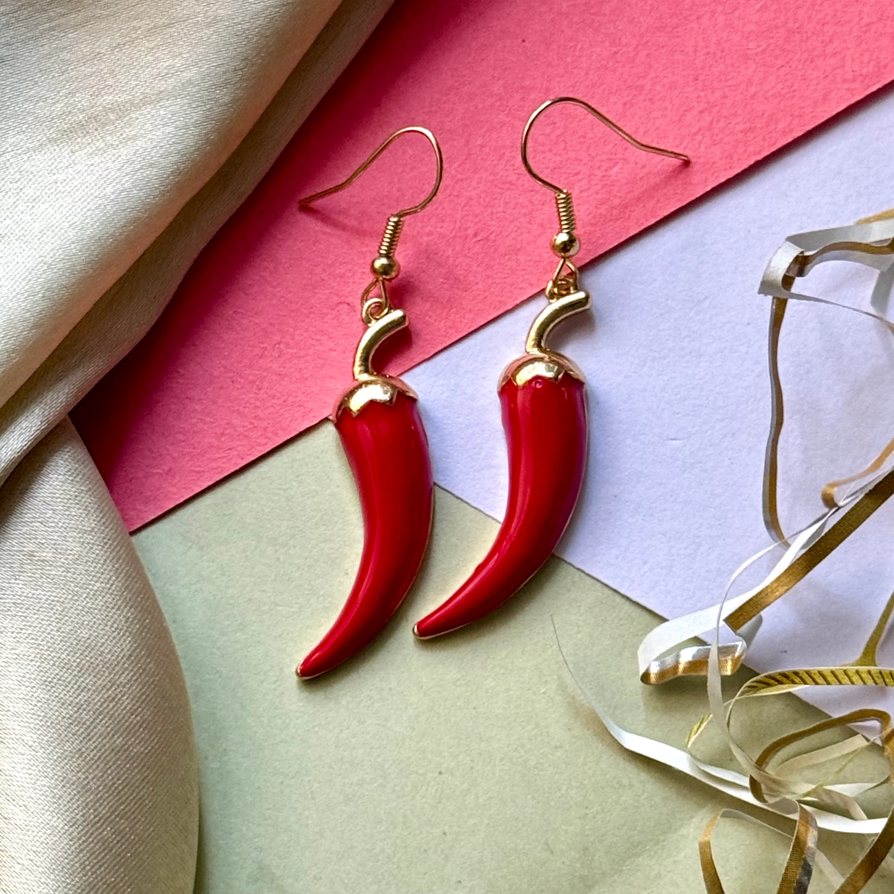 Mirchi Metal Earrings - Image 8