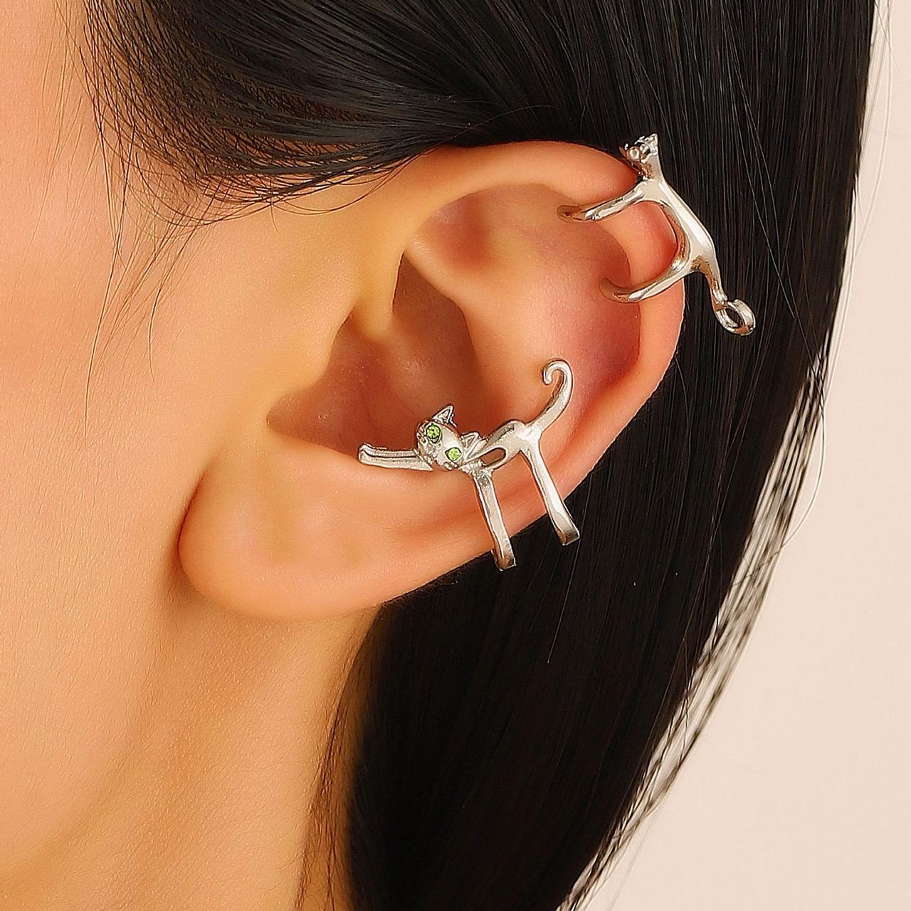 Cat Gold/Silver Ear Cuff - Image 5