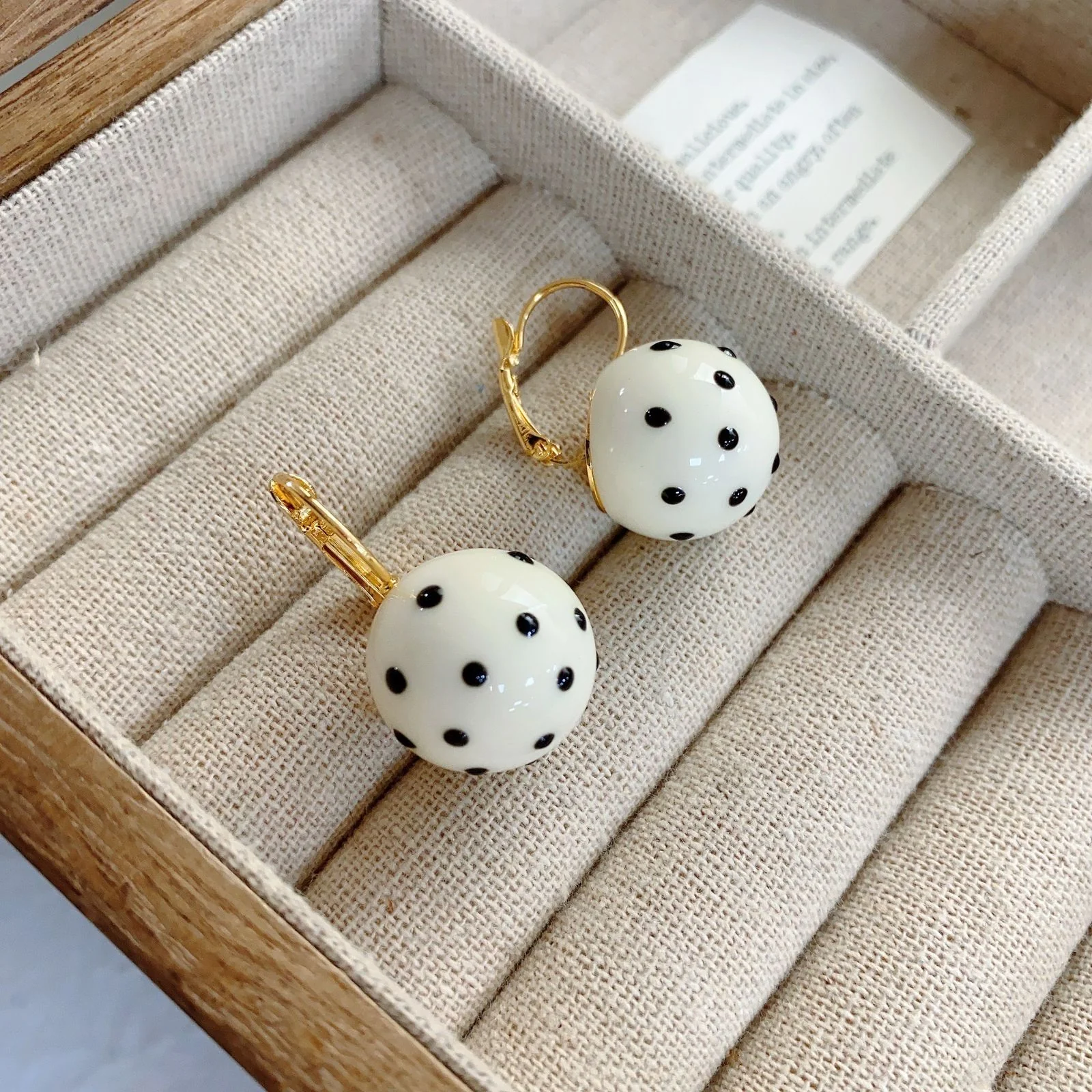 Polka Drop Earrings - Image 2