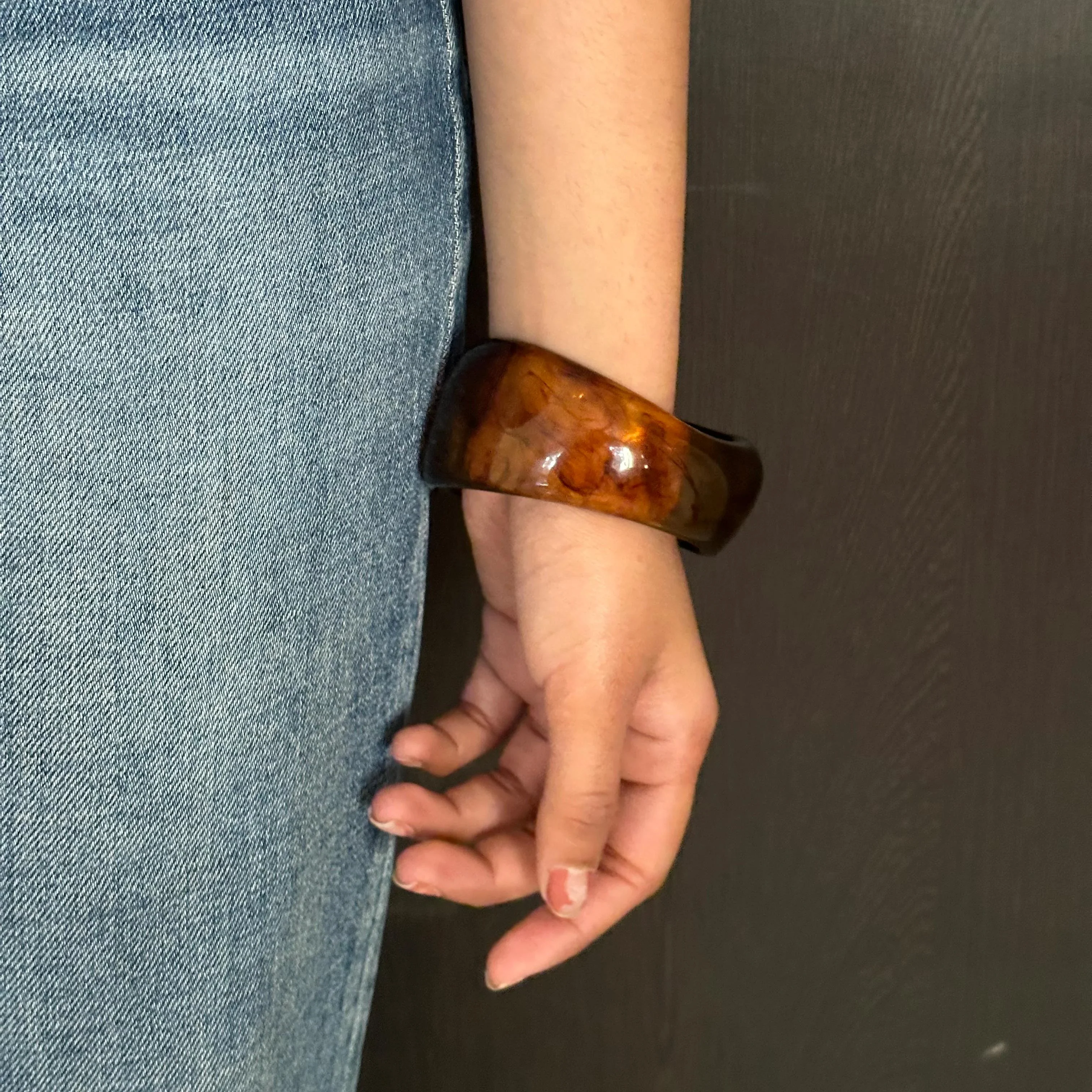 Resin & Brass Bracelet Set of 3 Pre Order - Image 4