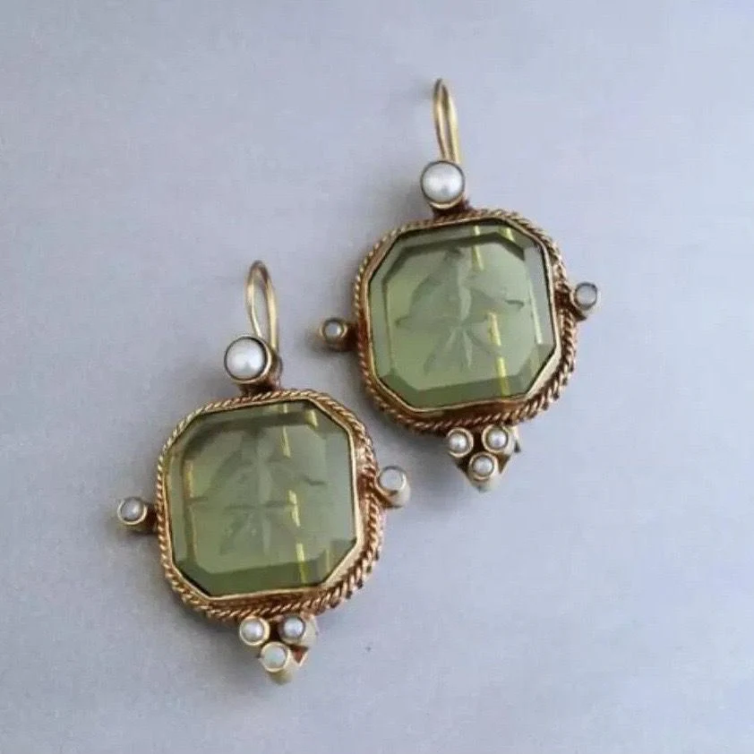Sage Pearl Drop Earring - Image 2
