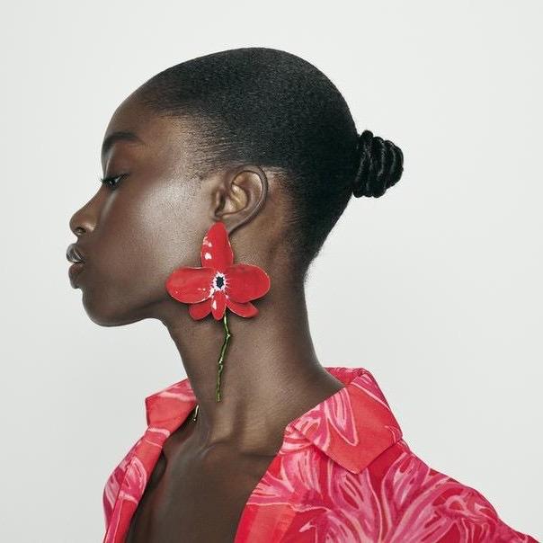 Scarlet Bloom Earrings - Image 9