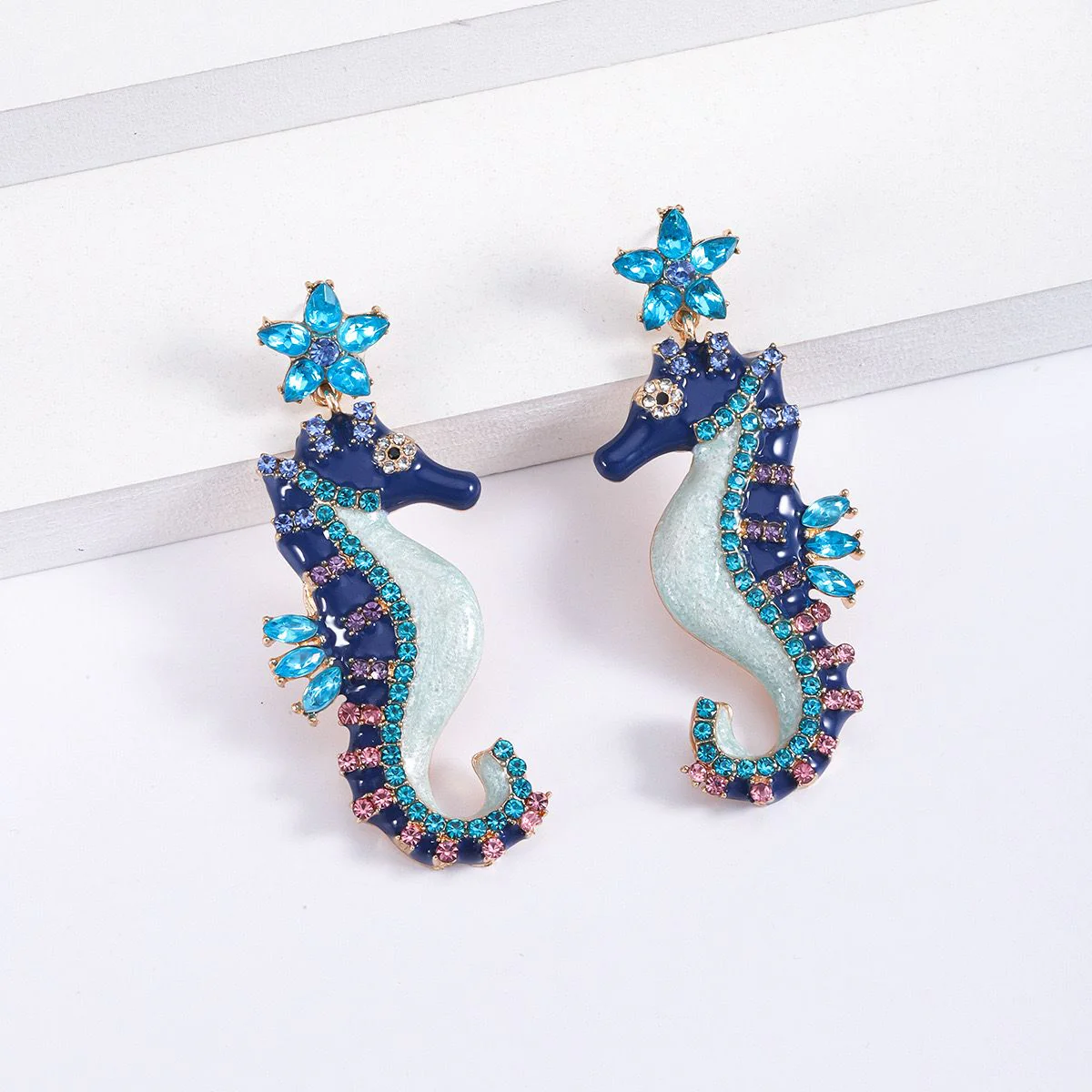 Seahorse Statement Earrings - Image 5