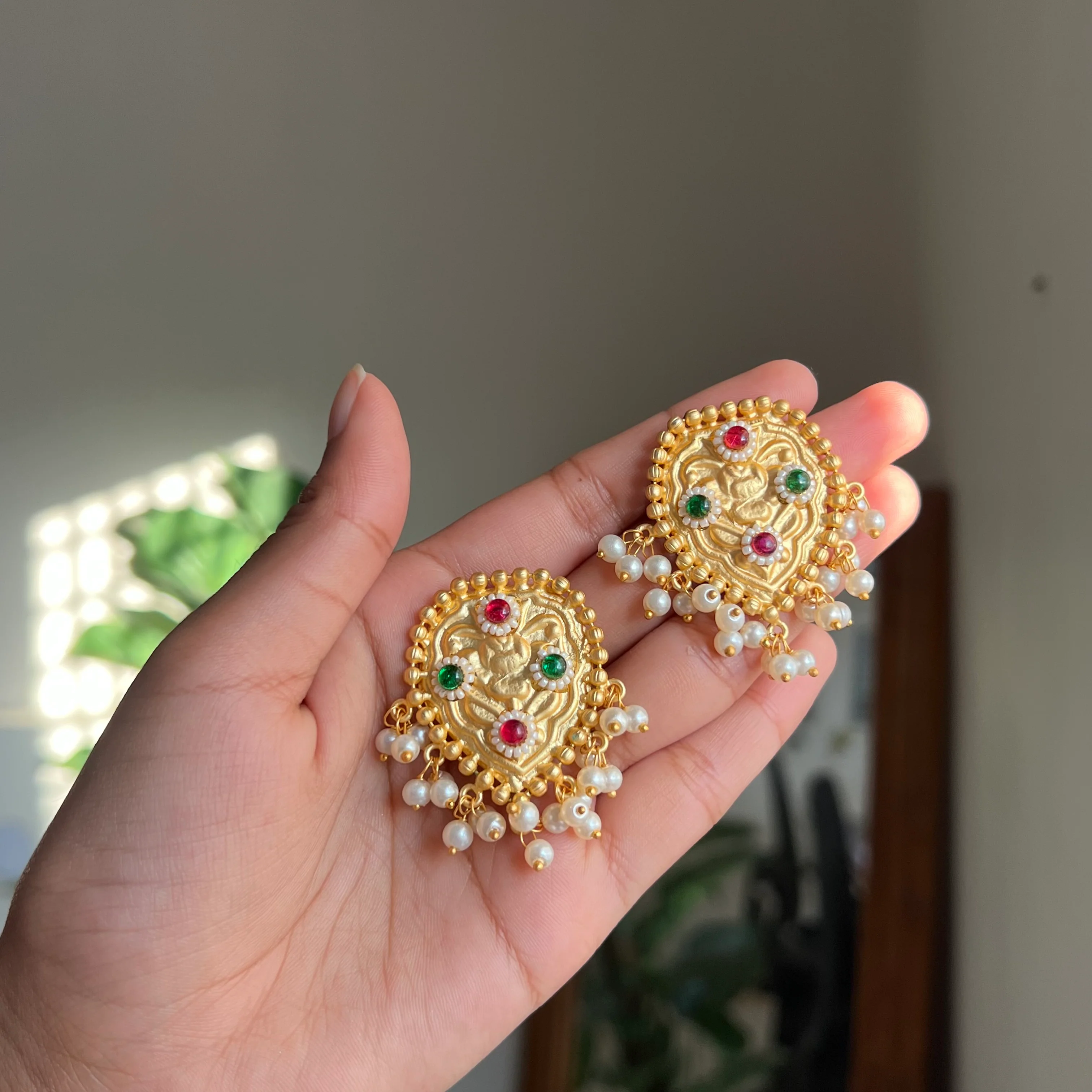 Devi Brass Studs - Image 2