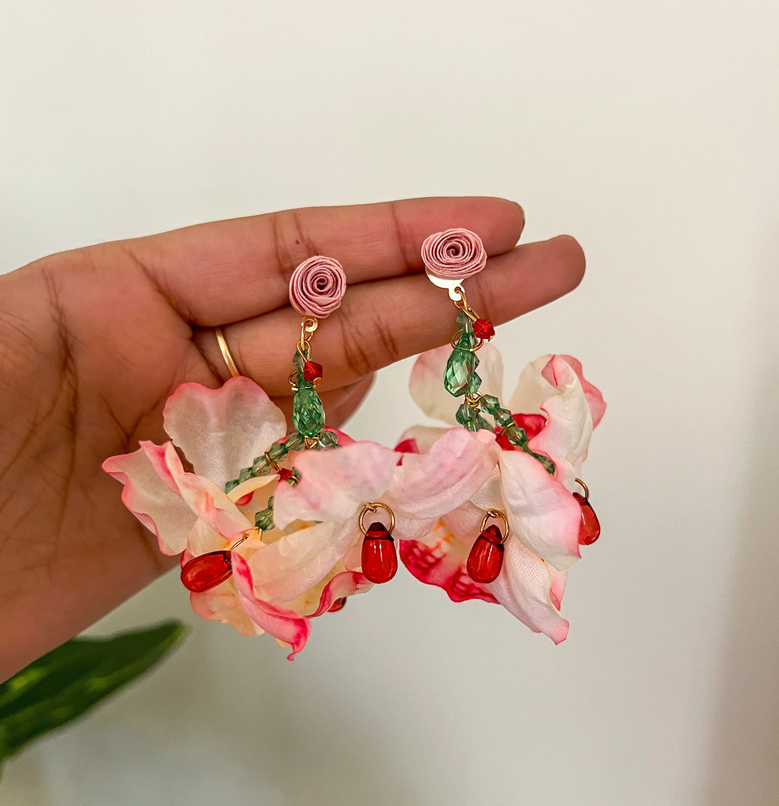 Floating Flower Drop Earring - Image 3