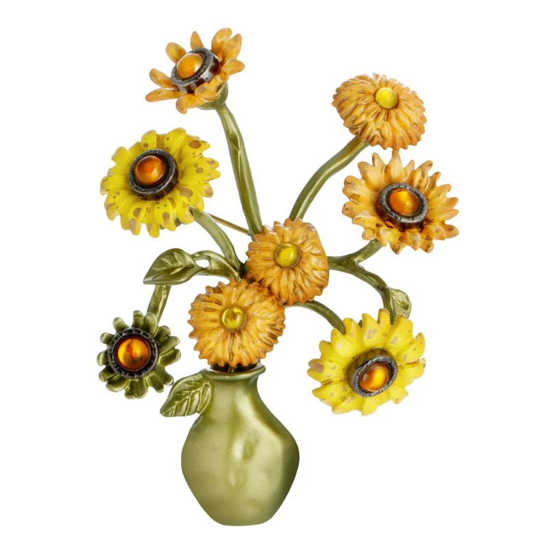 Sunflower Bouquet Brooch - Image 2