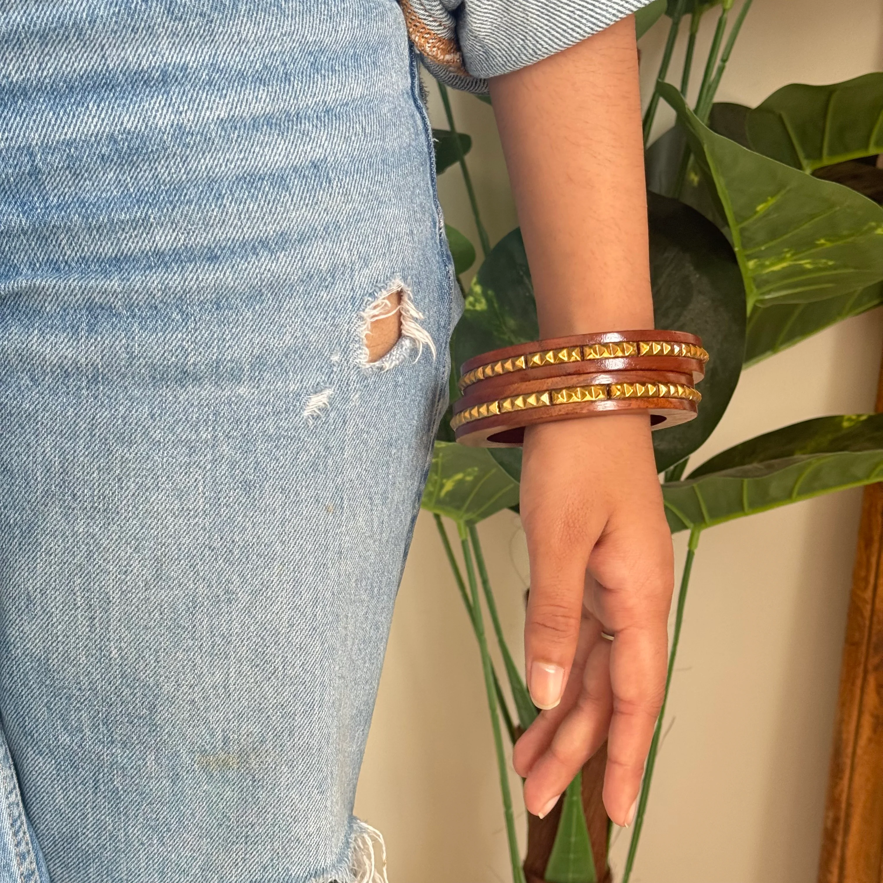 Wooden Handmade Bangle-Set of 2 - Image 10